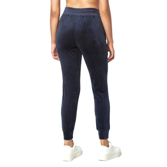 NWT Andrew Marc Sport Women's Full Length Velvet Joggers Ink Size S $80 GG465 - Picture 2 of 2